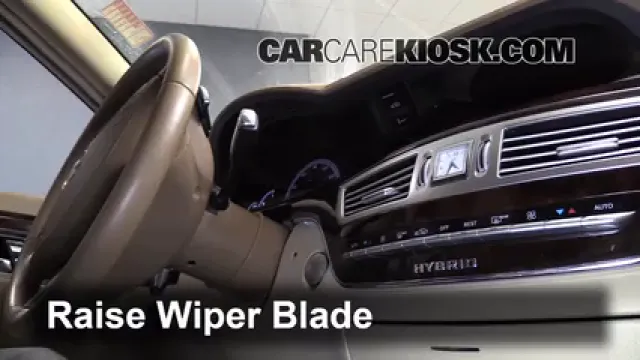 2010 Mercedes-Benz S400 Hybrid 3.5L V6 Escobillas de limpiaparabrisas delantero Cambiar escobillas de limpiaparabrisas